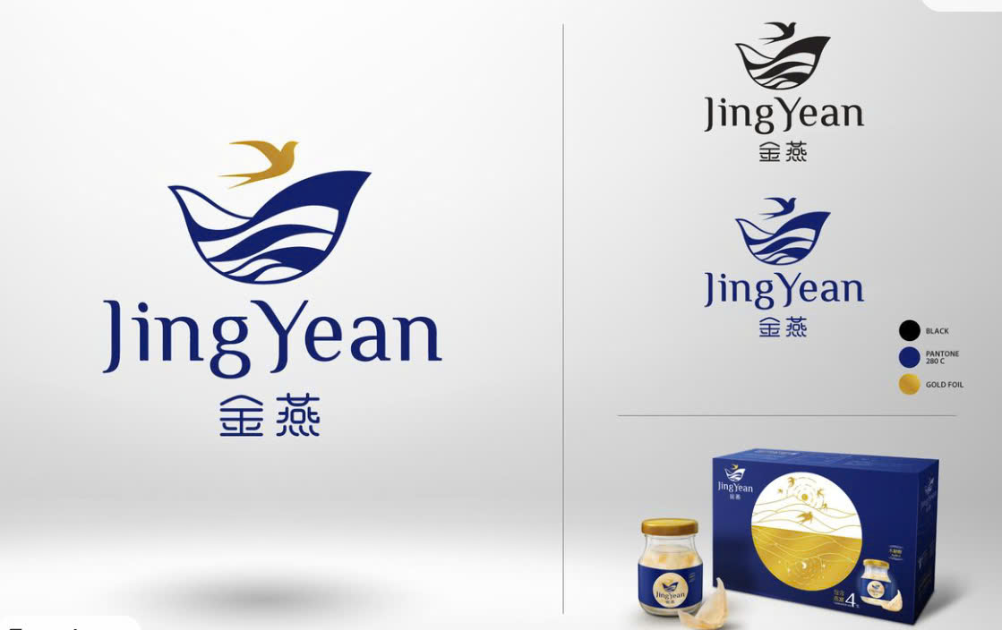 In logo yến sào với đường nét sắc sảo